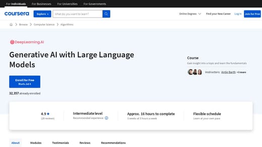 Generative AI with LLMs - DeepLearning.AI Kurs