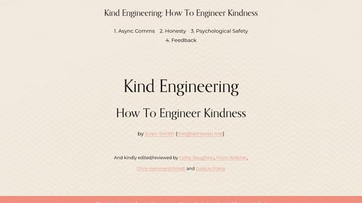 Kind Engineering